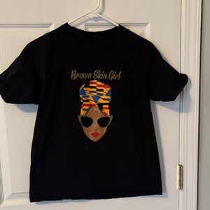 Brown skin girl t-shirt